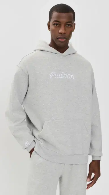 Malbon Fesque Hoodie Heather Grey | Thumbnail 2 Malbon Fesque Hoodie Heather Grey | Thumbnail 2