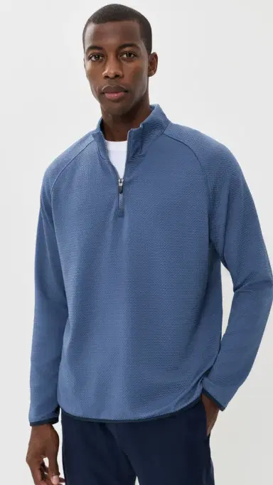 Rhone Founder's Golf 1/4 Zip Vintage Indigo | Thumbnail 2 Rhone Founder's Golf 1/4 Zip Vintage Indigo | Thumbnail 2