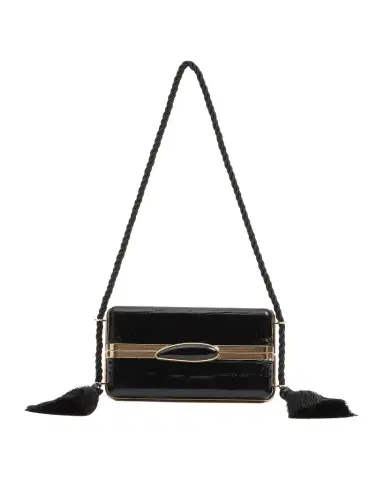 Simkhai Roma Croc-Embossed Leather Shoulder Bag | Thumbnail 1 Simkhai Roma Croc-Embossed Leather Shoulder Bag | Thumbnail 1