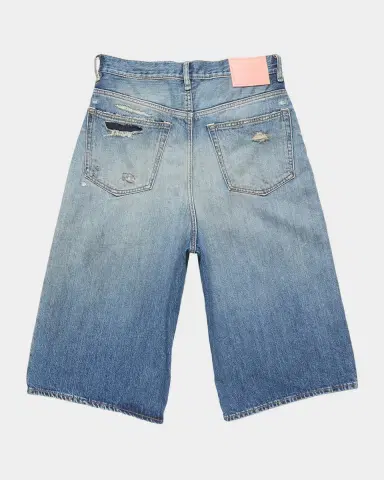 Acne Studios Men's Judda Distressed Denim Shorts | Thumbnail 2 Acne Studios Men's Judda Distressed Denim Shorts | Thumbnail 2