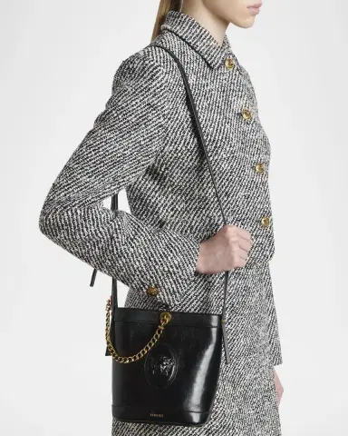 Versace Pivot Mini Leather Bucket Bag | Thumbnail 2 Versace Pivot Mini Leather Bucket Bag | Thumbnail 2