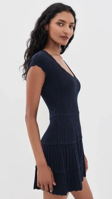 LoveShackFancy Taegan Dress idnight Kiss | Thumbnail 4 LoveShackFancy Taegan Dress idnight Kiss | Thumbnail 4