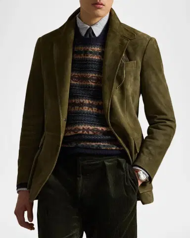 Polo Ralph Lauren Suede Single-Breasted Sport Coat | Thumbnail 4 Polo Ralph Lauren Suede Single-Breasted Sport Coat | Thumbnail 4