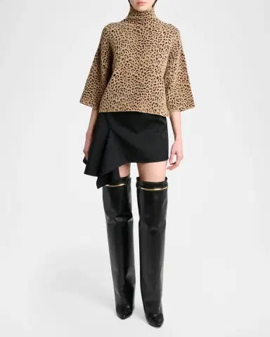 Givenchy Asymmetric Slashed Mini Skirt | Thumbnail 2 Givenchy Asymmetric Slashed Mini Skirt | Thumbnail 2