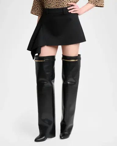 Givenchy Asymmetric Slashed Mini Skirt | Thumbnail 4 Givenchy Asymmetric Slashed Mini Skirt | Thumbnail 4