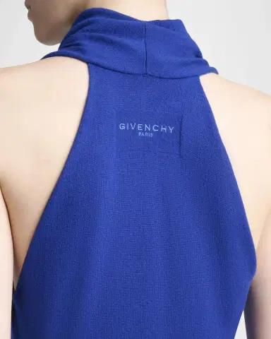 Givenchy Draped Halter Wool Knit Maxi Dress | Thumbnail 5 Givenchy Draped Halter Wool Knit Maxi Dress | Thumbnail 5