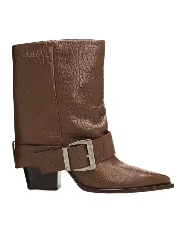 Schutz Parker 85MM Buckled Leather Booties | Thumbnail 1 Schutz Parker 85MM Buckled Leather Booties | Thumbnail 1