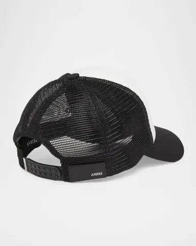 AMIRI Men's Wave Foam Embroidered Logo Trucker Hat | Thumbnail 2 AMIRI Men's Wave Foam Embroidered Logo Trucker Hat | Thumbnail 2
