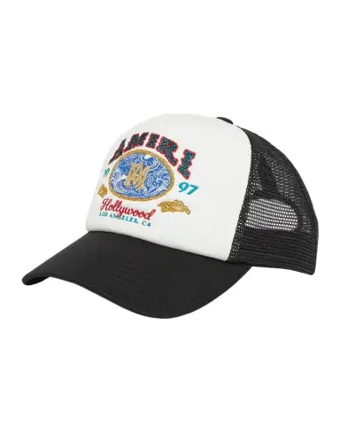 AMIRI Men's Wave Foam Embroidered Logo Trucker Hat | Thumbnail 1 AMIRI Men's Wave Foam Embroidered Logo Trucker Hat | Thumbnail 1