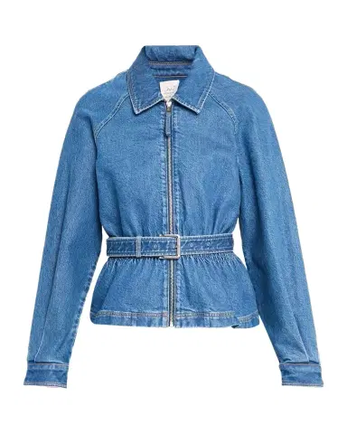 Cinq à Sept Briar Belted Denim Jacket | Thumbnail 1 Cinq à Sept Briar Belted Denim Jacket | Thumbnail 1