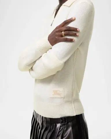 Burberry Cait Cashmere Quarter-Zip Sweater | Thumbnail 3 Burberry Cait Cashmere Quarter-Zip Sweater | Thumbnail 3