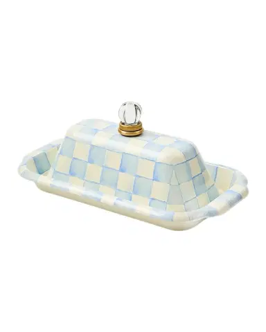 MacKenzie-Childs Check Enamel Butter Box | Thumbnail 1 MacKenzie-Childs Check Enamel Butter Box | Thumbnail 1