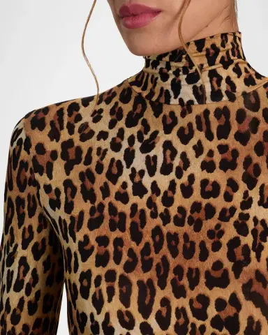 Alice + Olivia Delaina Leopard-Print Turtleneck Top | Thumbnail 5 Alice + Olivia Delaina Leopard-Print Turtleneck Top | Thumbnail 5