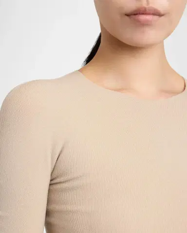 Jil Sander Fine Silk-Wool Knit Crewneck Sweater | Thumbnail 5 Jil Sander Fine Silk-Wool Knit Crewneck Sweater | Thumbnail 5