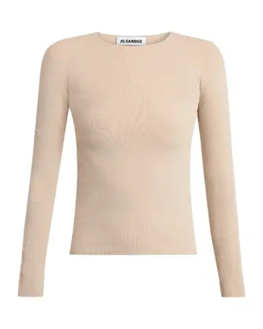 Jil Sander Fine Silk-Wool Knit Crewneck Sweater | Thumbnail 1 Jil Sander Fine Silk-Wool Knit Crewneck Sweater | Thumbnail 1