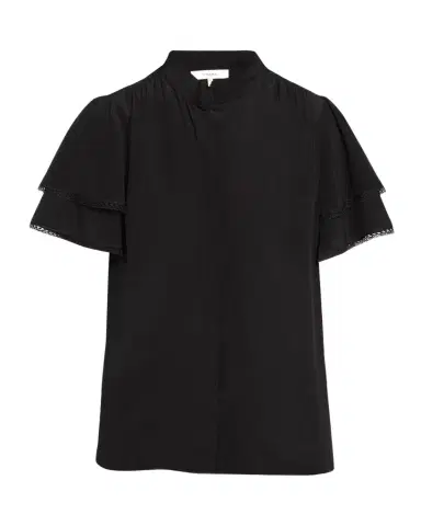 Frame Arcadia Silk Short-Sleeve Top | Thumbnail 1 Frame Arcadia Silk Short-Sleeve Top | Thumbnail 1