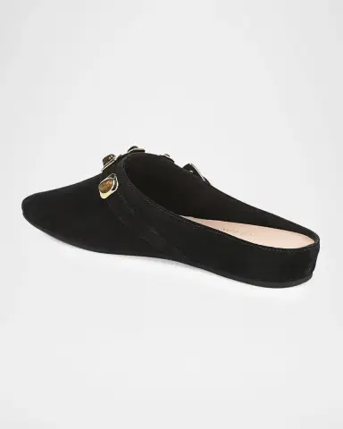 Veronica Beard Narcisa Cabochon Suede Mules | Thumbnail 3 Veronica Beard Narcisa Cabochon Suede Mules | Thumbnail 3
