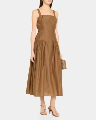 Frame The Garden Midi Dress | Thumbnail 4 Frame The Garden Midi Dress | Thumbnail 4
