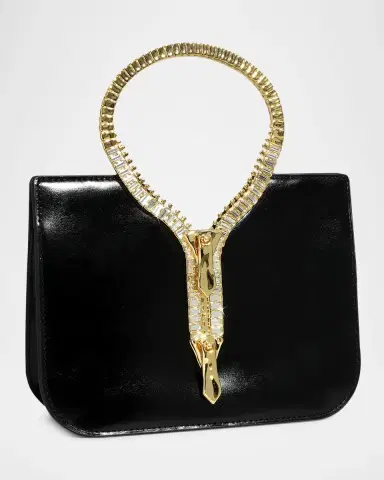 ALEXIS BITTAR Sculptural Zipper Box Leather Top-Handle Bag | Thumbnail 3 ALEXIS BITTAR Sculptural Zipper Box Leather Top-Handle Bag | Thumbnail 3