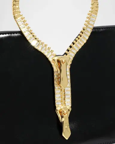 ALEXIS BITTAR Sculptural Zipper Box Leather Top-Handle Bag | Thumbnail 5 ALEXIS BITTAR Sculptural Zipper Box Leather Top-Handle Bag | Thumbnail 5