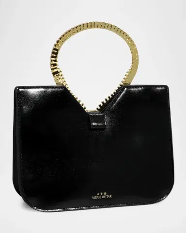 ALEXIS BITTAR Sculptural Zipper Box Leather Top-Handle Bag | Thumbnail 6 ALEXIS BITTAR Sculptural Zipper Box Leather Top-Handle Bag | Thumbnail 6