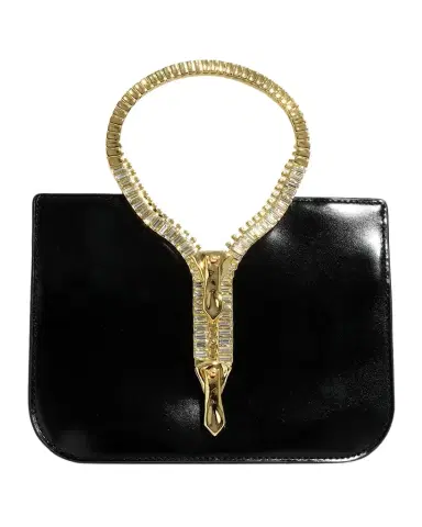ALEXIS BITTAR Sculptural Zipper Box Leather Top-Handle Bag | Thumbnail 1 ALEXIS BITTAR Sculptural Zipper Box Leather Top-Handle Bag | Thumbnail 1