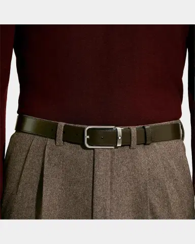 Montblanc Reversible Two-Tone Leather Belt | Thumbnail 2 Montblanc Reversible Two-Tone Leather Belt | Thumbnail 2