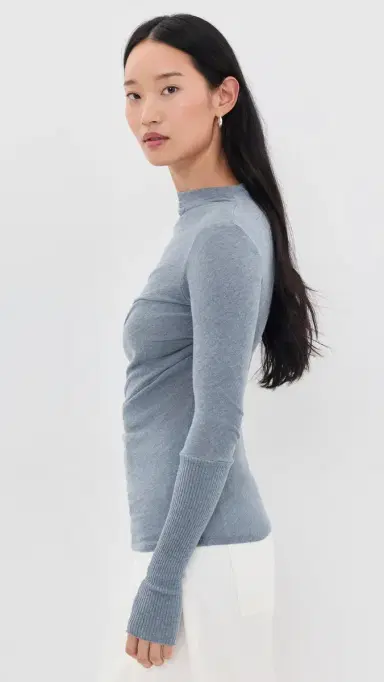 ENZA COSTA Twist Top teel Blue | Thumbnail 4 ENZA COSTA Twist Top teel Blue | Thumbnail 4