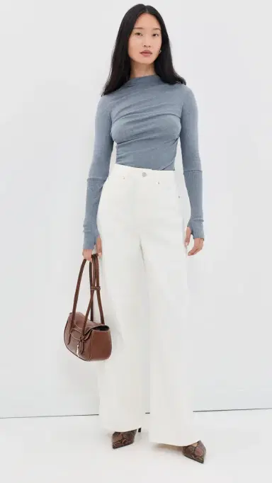 ENZA COSTA Twist Top teel Blue | Thumbnail 5 ENZA COSTA Twist Top teel Blue | Thumbnail 5