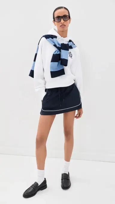 Polo Ralph Lauren U Open Fleece Hooded Sweatshirt White | Thumbnail 5 Polo Ralph Lauren U Open Fleece Hooded Sweatshirt White | Thumbnail 5