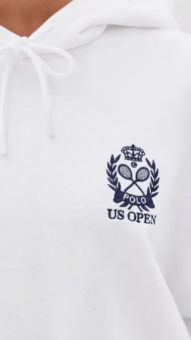 Polo Ralph Lauren U Open Fleece Hooded Sweatshirt White | Thumbnail 6 Polo Ralph Lauren U Open Fleece Hooded Sweatshirt White | Thumbnail 6