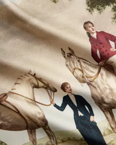 Ralph Lauren Collection Scenic-Print Silk Twill Square Scarf | Thumbnail 5 Ralph Lauren Collection Scenic-Print Silk Twill Square Scarf | Thumbnail 5