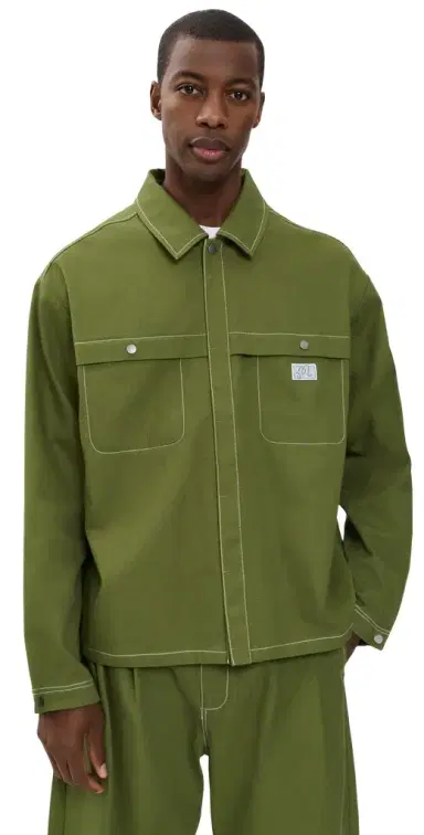 Malbon Station Shirt Military Green | Thumbnail 1 Malbon Station Shirt Military Green | Thumbnail 1