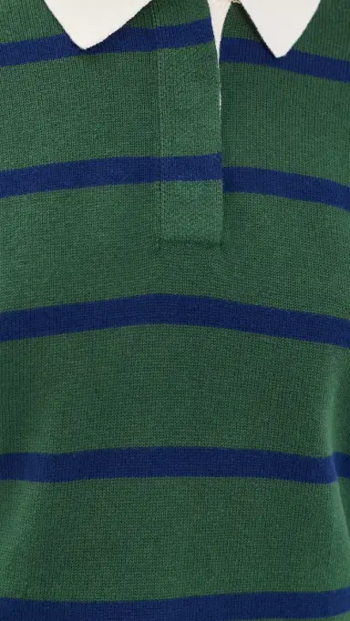 Alex Mill Bond St. Stripe Polo Sweater | Thumbnail 6 Alex Mill Bond St. Stripe Polo Sweater | Thumbnail 6