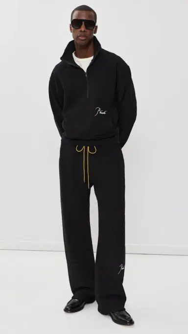 Rhude Classique Half Zip Black / White | Thumbnail 5 Rhude Classique Half Zip Black / White | Thumbnail 5