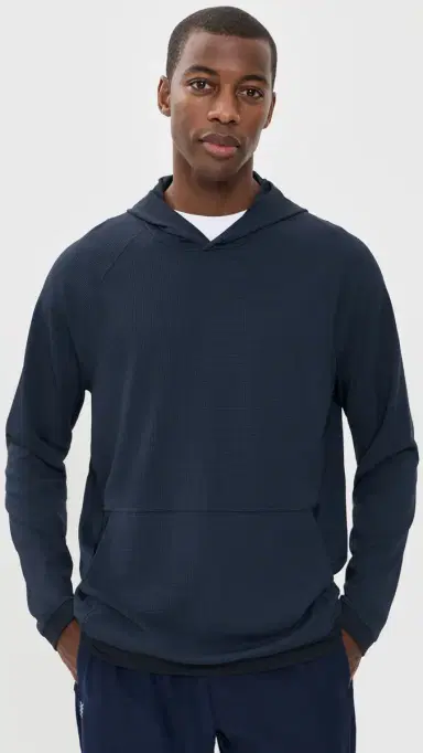 Rhone Waffle Tech Hoodie True Navy S | Thumbnail 2 Rhone Waffle Tech Hoodie True Navy S | Thumbnail 2
