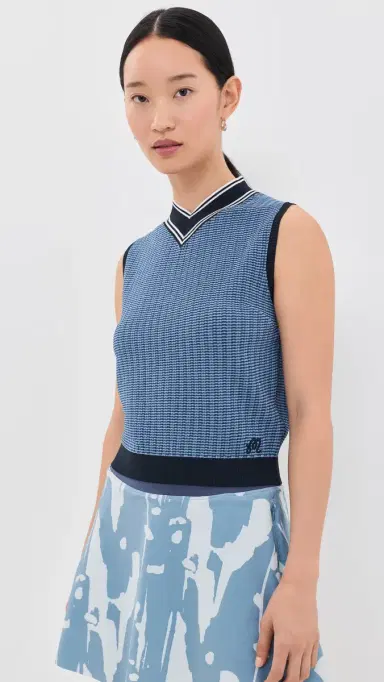 Malbon Ami Mock Neck Sweater Vest | Thumbnail 2 Malbon Ami Mock Neck Sweater Vest | Thumbnail 2