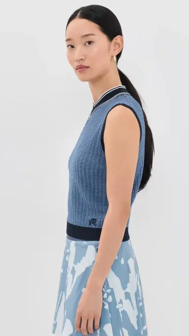 Malbon Ami Mock Neck Sweater Vest | Thumbnail 4 Malbon Ami Mock Neck Sweater Vest | Thumbnail 4