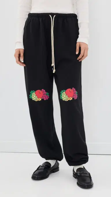 Hommegirls Homme Girls x Fruit Of The oom Double ogo Sweatpants Black | Thumbnail 2 Hommegirls Homme Girls x Fruit Of The oom Double ogo Sweatpants Black | Thumbnail 2