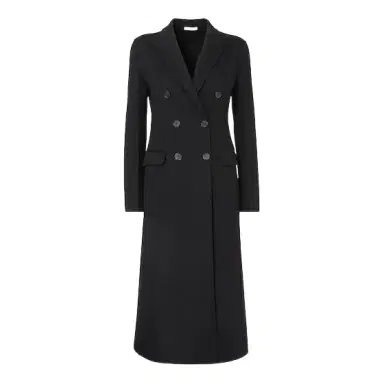 Fendi Long, double-breasted coat with a fitted waist and slight | Thumbnail 1 Fendi Long, double-breasted coat with a fitted waist and slight | Thumbnail 1