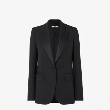 Fendi Menswear-inspired single-breasted blazer with an oversized | Thumbnail 4 Fendi Menswear-inspired single-breasted blazer with an oversized | Thumbnail 4