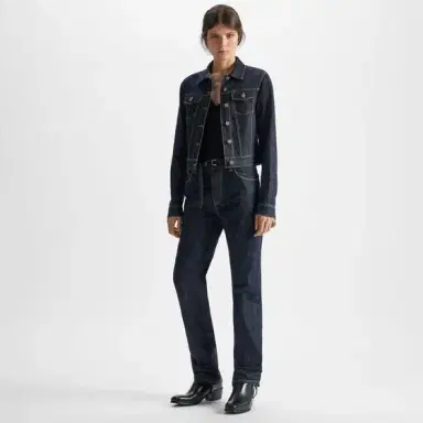 Fendi Short jacket made from navy blue regenerated cotton | Thumbnail 4 Fendi Short jacket made from navy blue regenerated cotton | Thumbnail 4