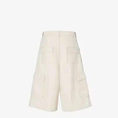 Fendi Wide-leg Bermuda shorts made from Selleria denim in | Thumbnail 2 Fendi Wide-leg Bermuda shorts made from Selleria denim in | Thumbnail 2