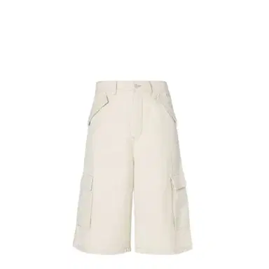 Fendi Wide-leg Bermuda shorts made from Selleria denim in | Thumbnail 1 Fendi Wide-leg Bermuda shorts made from Selleria denim in | Thumbnail 1