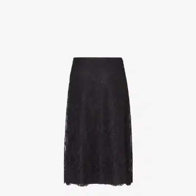 Fendi Midi skirt made of black faded-effect Peonia lace | Thumbnail 4 Fendi Midi skirt made of black faded-effect Peonia lace | Thumbnail 4