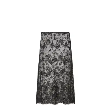 Fendi Midi skirt made of black faded-effect Peonia lace | Thumbnail 1 Fendi Midi skirt made of black faded-effect Peonia lace | Thumbnail 1