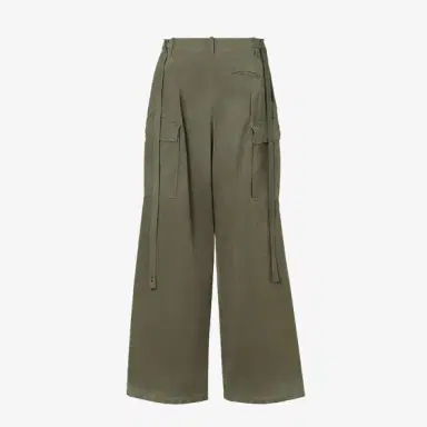 Fendi Oversized cargo trousers featuring long side ties at | Thumbnail 2 Fendi Oversized cargo trousers featuring long side ties at | Thumbnail 2