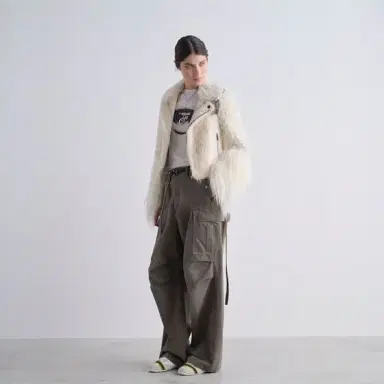 Fendi Oversized cargo trousers featuring long side ties at | Thumbnail 4 Fendi Oversized cargo trousers featuring long side ties at | Thumbnail 4