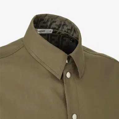 Fendi Blouson with a shirt collar and lining customised with | Thumbnail 3 Fendi Blouson with a shirt collar and lining customised with | Thumbnail 3