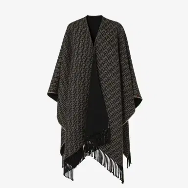 Fendi Large, enveloping double-sided poncho, customised on | Thumbnail 4 Fendi Large, enveloping double-sided poncho, customised on | Thumbnail 4